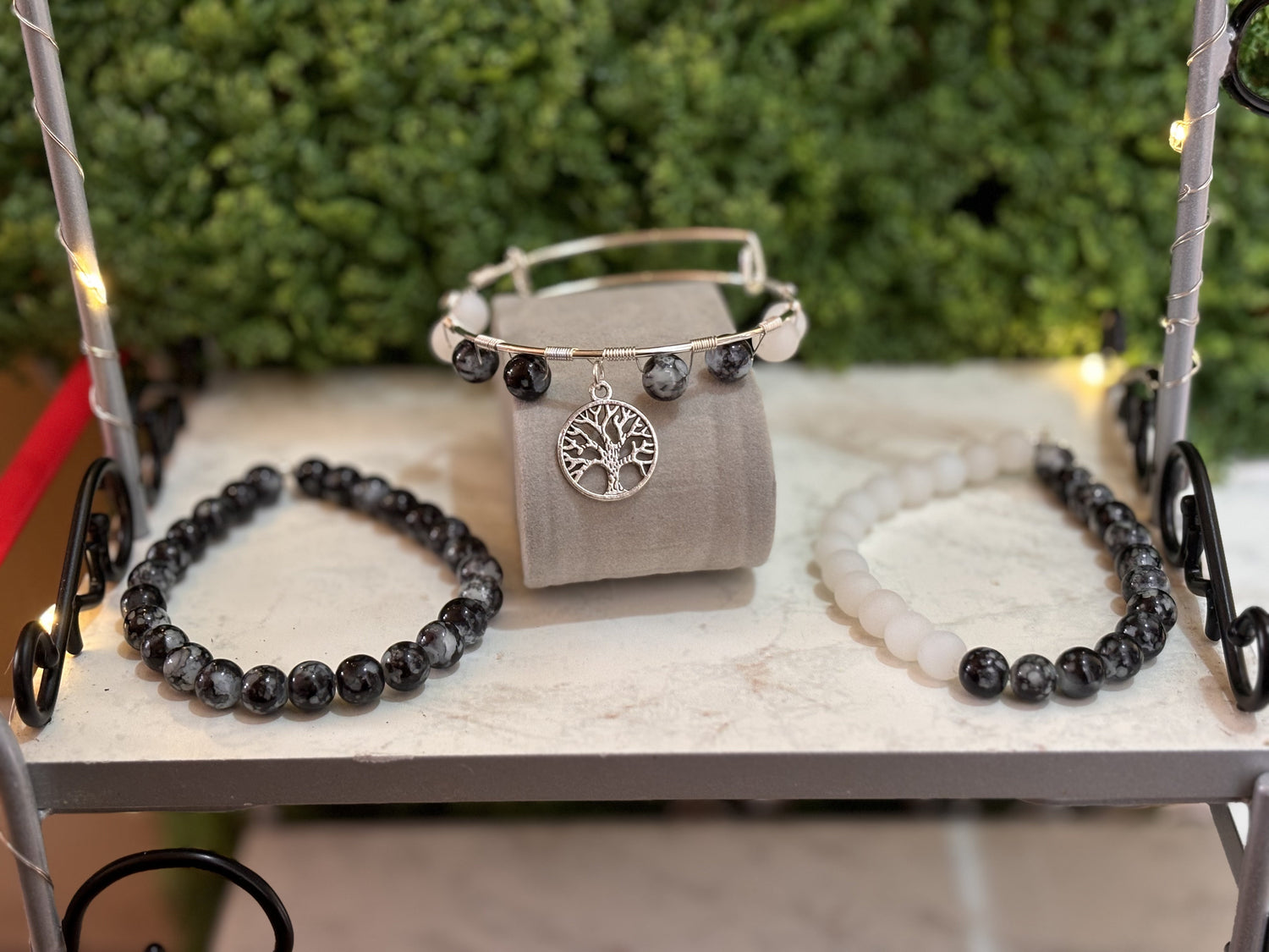 wire wrapped beaded bracelets 